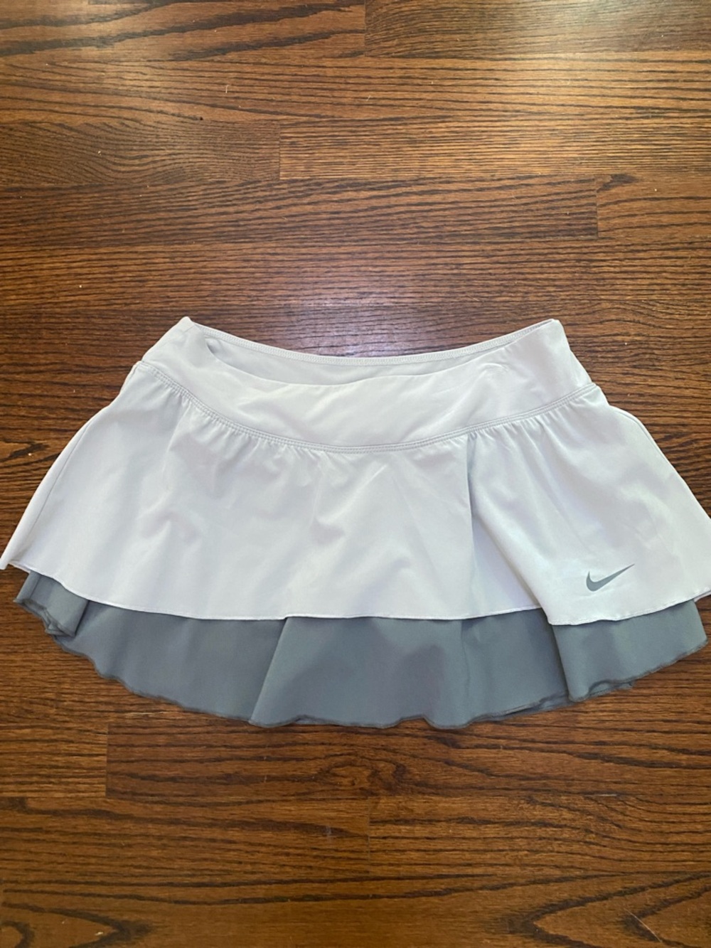 Nike Dri-Fit Double Layer Tennis Pickleball Skirt Grey Size Small